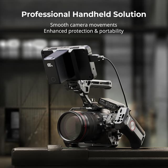 Thumbnail 1 de SMALLRIG R6 II Kamerakäfig-Kit für Canon R6 Mark II (kompletter Käfig, oberer Griff, Cold Shoes, NATO-Schienen) – 5197