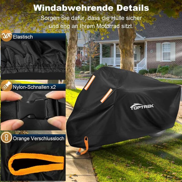 Thumbnail 3 de toptrek Motorrad Abdeckplane 245x105x125 cm