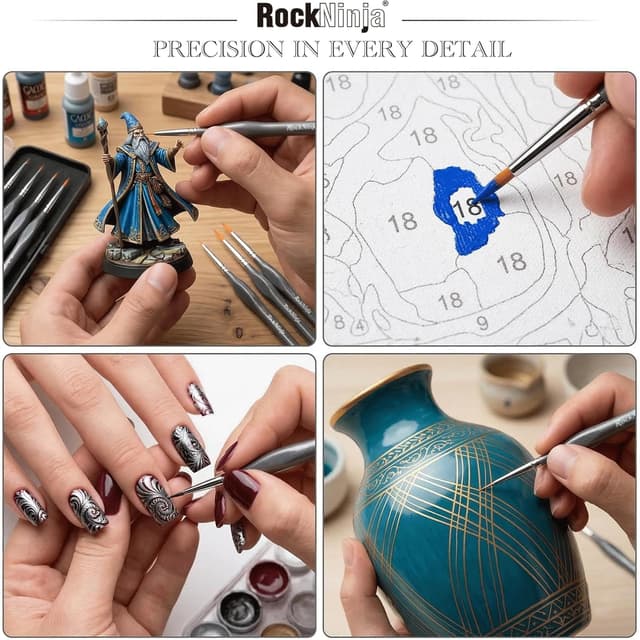 Thumbnail 5 de Rock Ninja Pinsel Set Malen 9 Stück