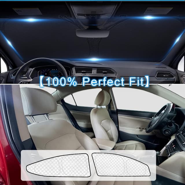Thumbnail 2 de KMF 6pcs Sun Shades for Elantra 2017-2020