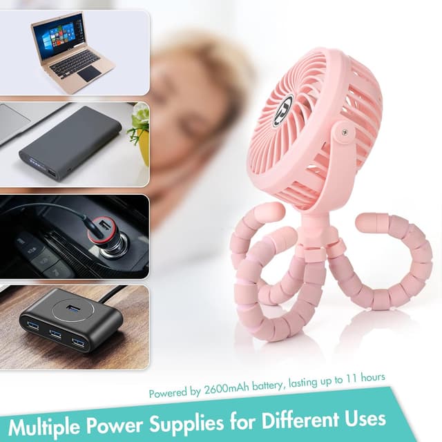 Thumbnail 5 de Winique Mini Ventilador USB de 3 Velocidades y Batería 2600mAh 🌬️