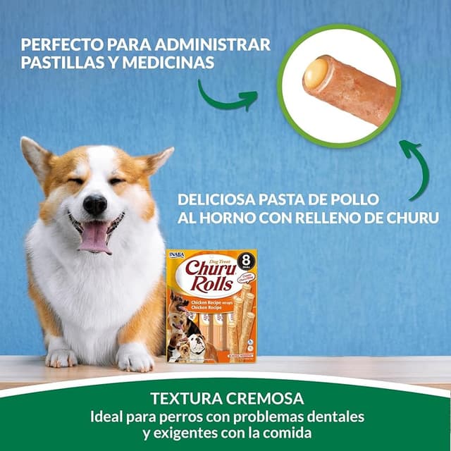 Thumbnail 4 de INABA Churu Rolls 240 g — palitos de pollo para perro