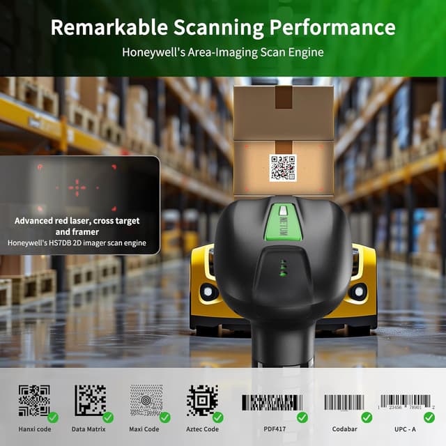 Thumbnail 1 de NETUM NT-1900 Lecteur codes-barres sans fil