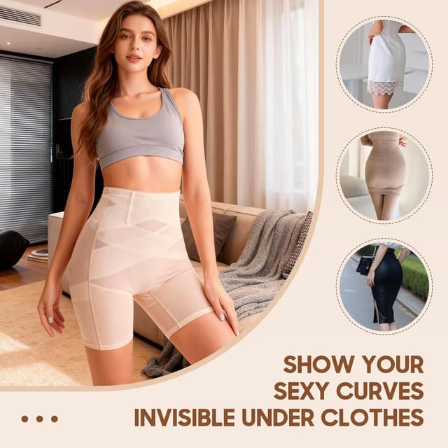 Detalle de Aullwyr Guaina Contenitiva Donna con vita alta e fascia incrociata modellante