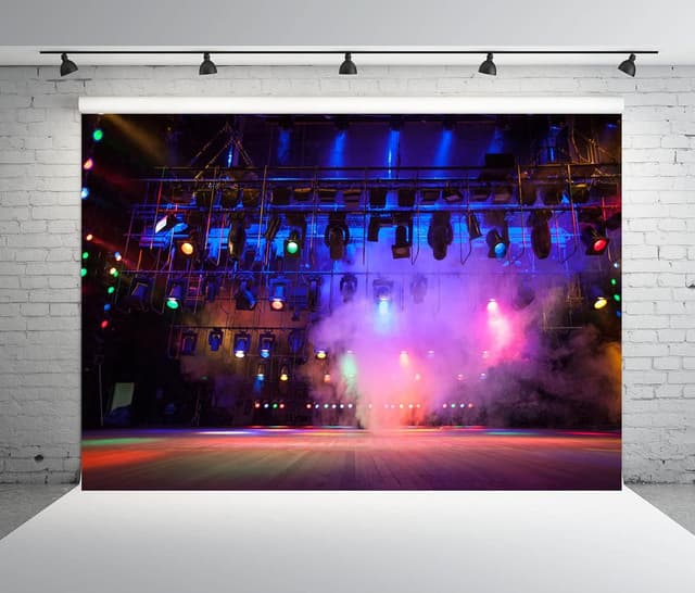 Detalle 1 de BELECO 2.1 x 1.5m Fabric Concert Stage Backdrop for Photography & Live Shows