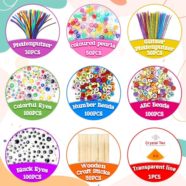 Detalle 2 de obqo 3000+ Art and Craft Box for Kids 🎨