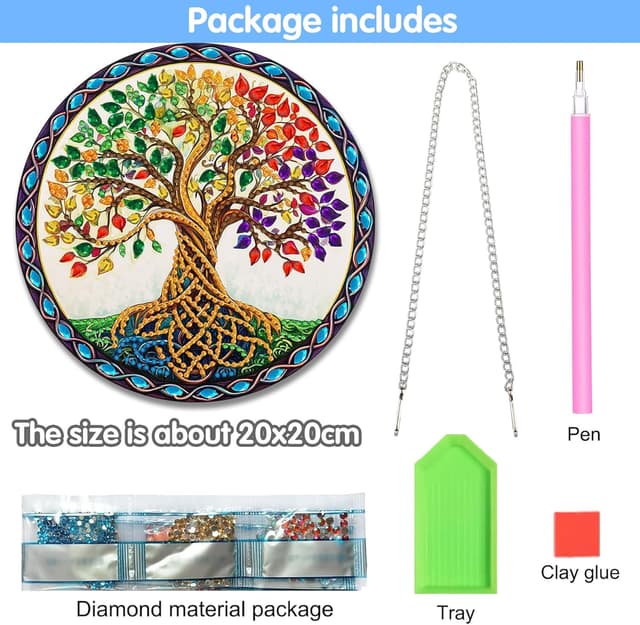 Thumbnail 1 de Reofrey Hanging Diamond Art Kit 20x20cm