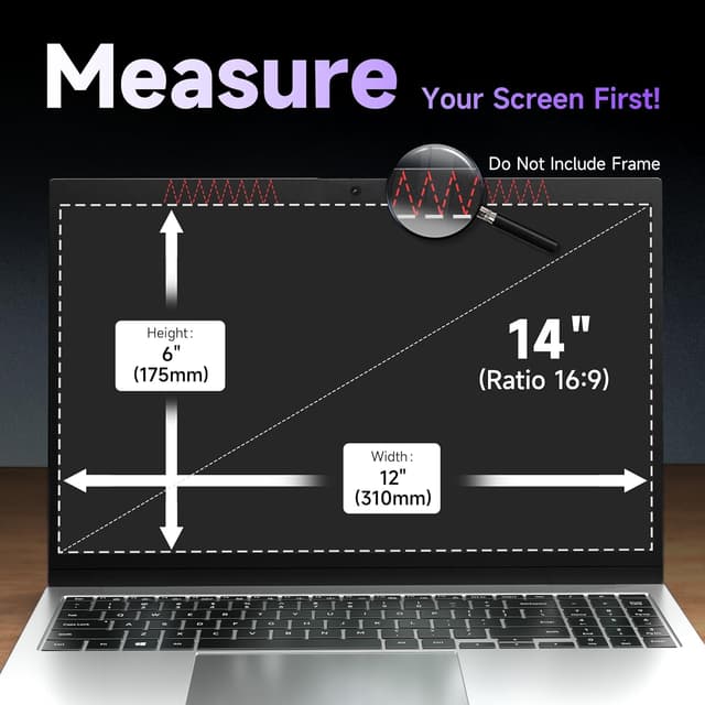 Detalle 1 de IPROKKO privacy screen 14 inch 16:9
