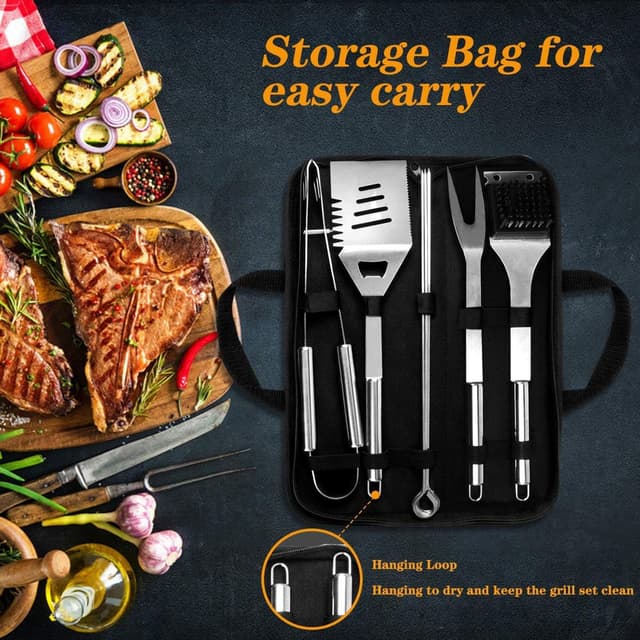 Detalle de QH Set utensili barbecue 10 pezzi