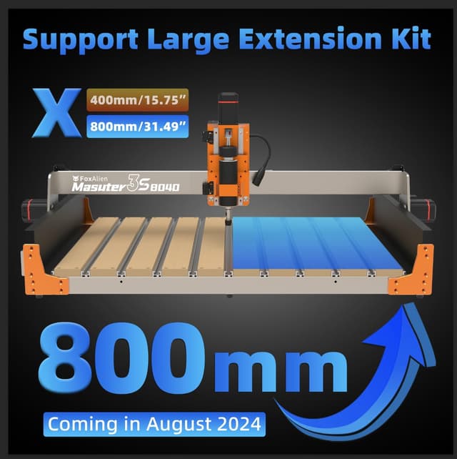 Thumbnail 6 de FoxAlien Masuter 3S CNC Router Machine 400W spindle