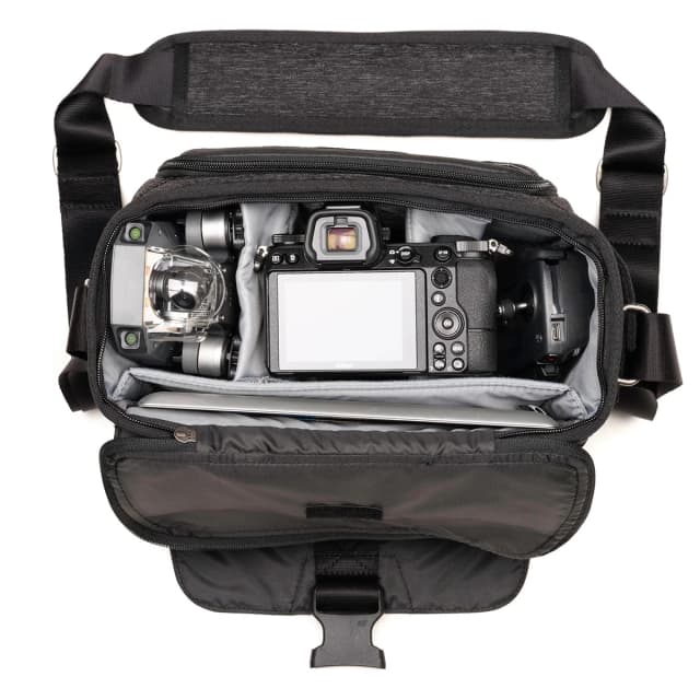 Detalle de ThinkTank Vision 10: bolso de hombro para equipo de cámara (con cubierta de lluvia)