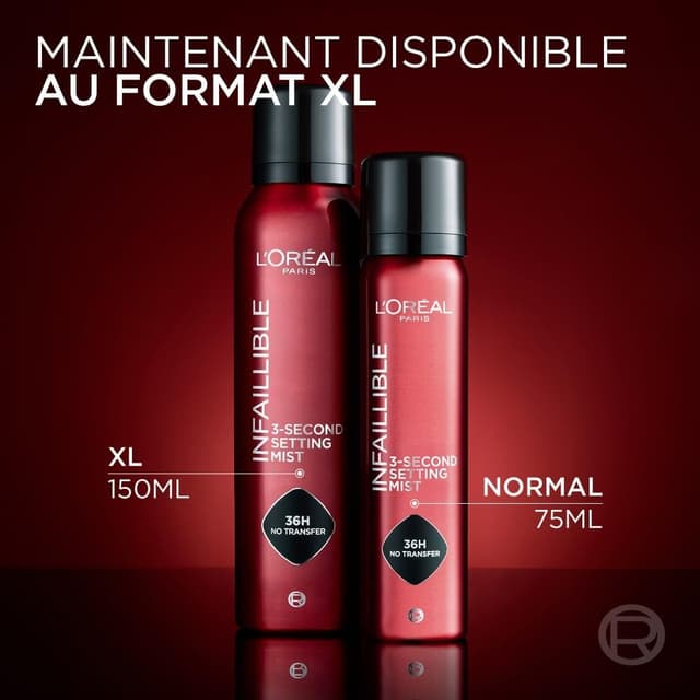 Detalle 2 de L’Oréal Paris Spray Fixateur de Maquillage Waterproof Infaillible 75 ml