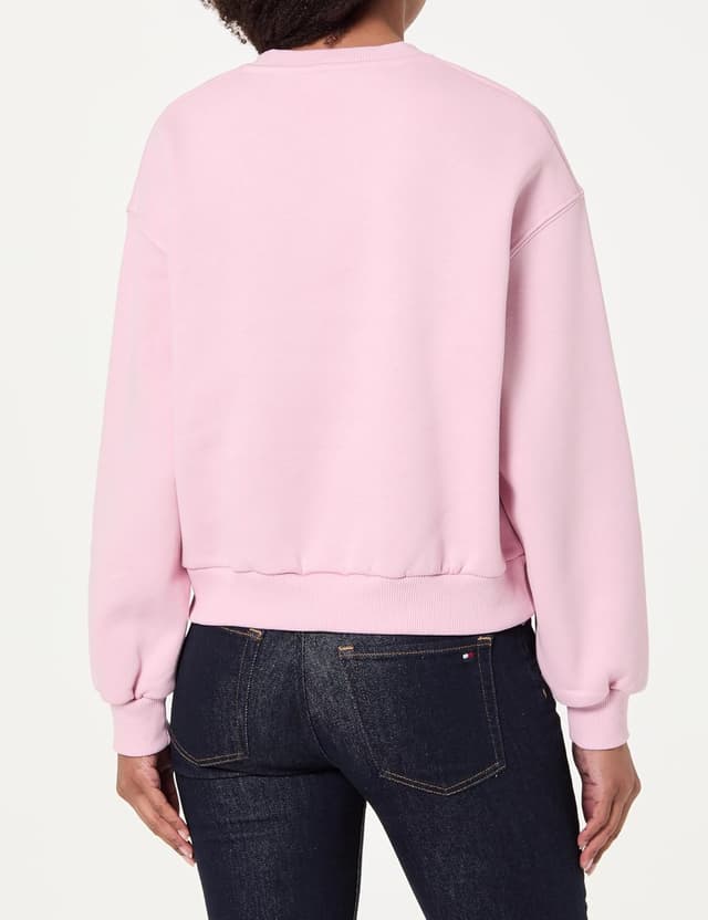 Detalle de Tommy Hilfiger Adaptive Damen Pullover-Sweatshirt mit Corp-Logo (Ww0ww47831)