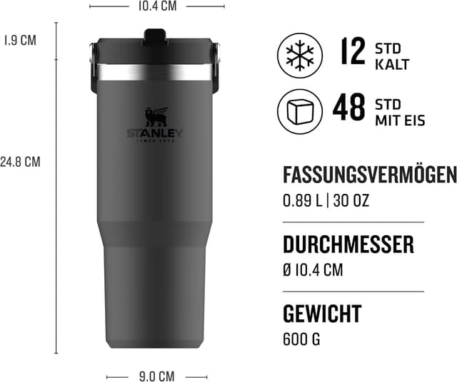 Thumbnail 1 de Stanley 1913 Flip Straw Trinkflasche 0,89 L đ„€