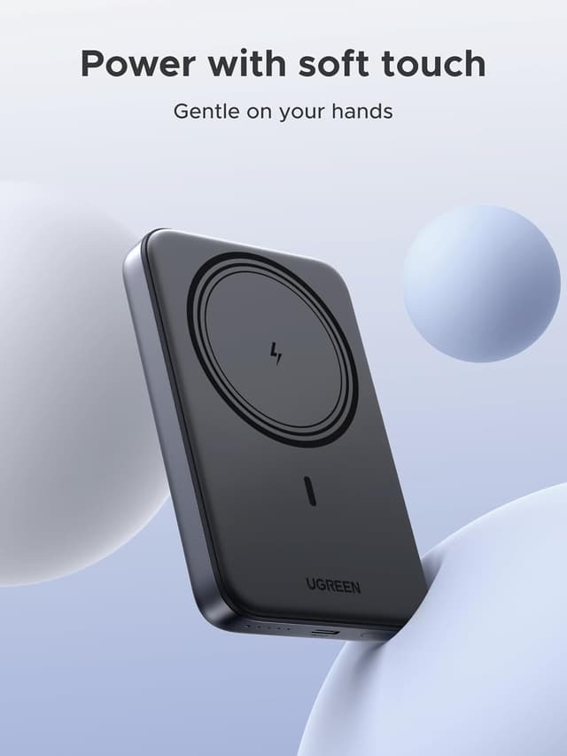 Detalle 1 de UGREEN Nexode Magnetic 10,000mAh MagSafe Power Bank