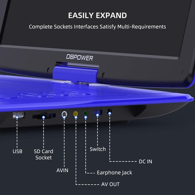 Thumbnail 5 de DBPOWER 17.9in Portable DVD Player