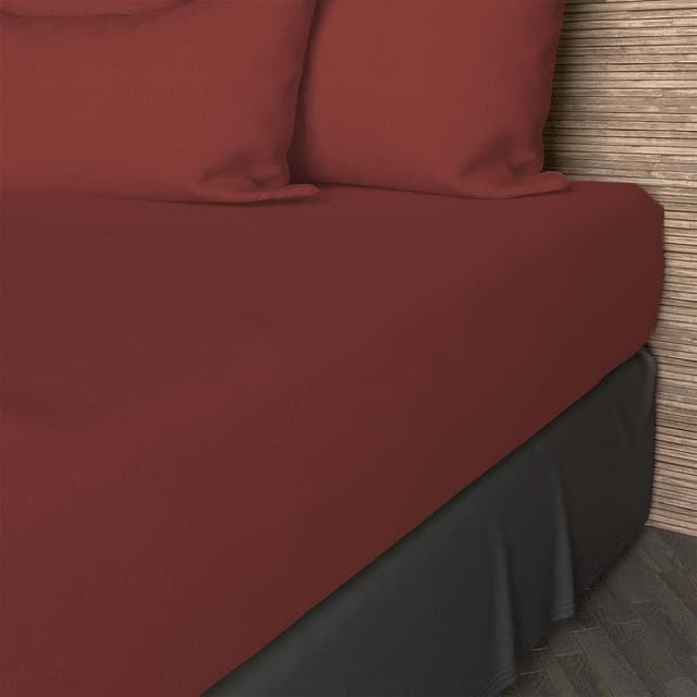 Detalle de Soleil d’ocre Soleil d'ocre – Drap housse TPR en coton 57 fils, 2x80x200 cm, UNI noir