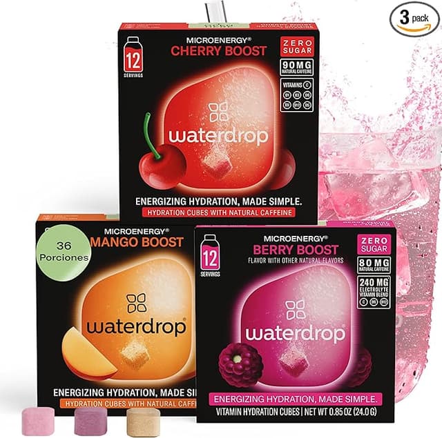 Imagen de waterdrop® Microdrink Energy Drink 🍇🌟 36 Pastillas Saborizantes en OfertitasTOP