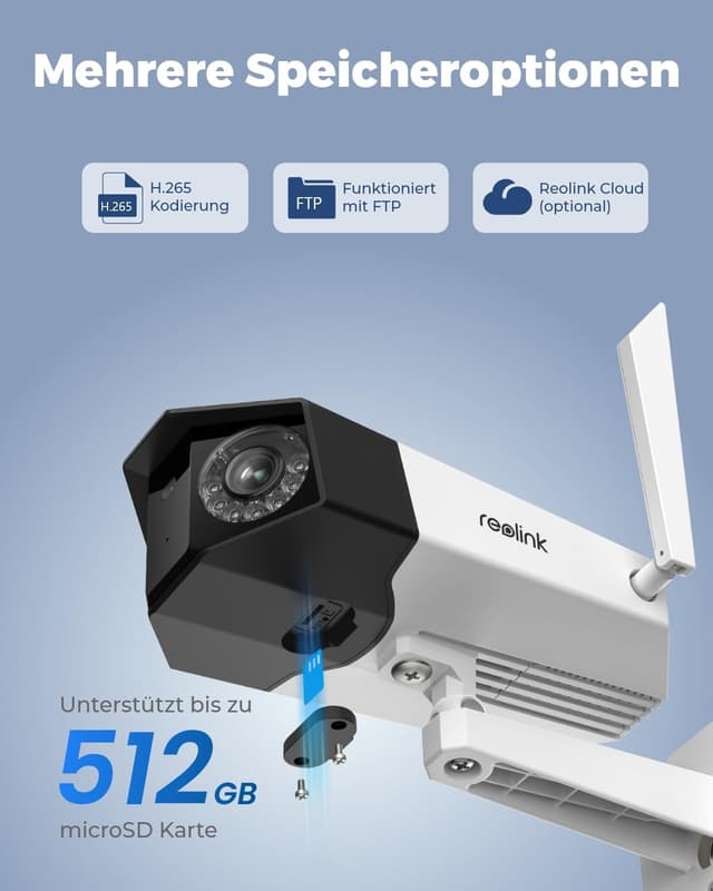 Thumbnail 6 de Reolink Duo 2 WiFi 4K Überwachungskamera 180°