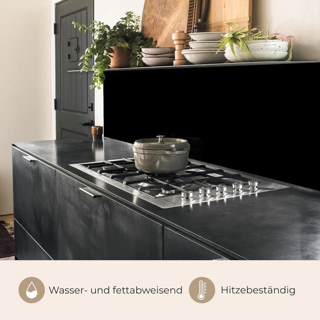 Thumbnail 6 de KitchenYeah Rückwand Küche 80x500 cm – selbstklebender Rückwandschutz mit Glasoptik-Design