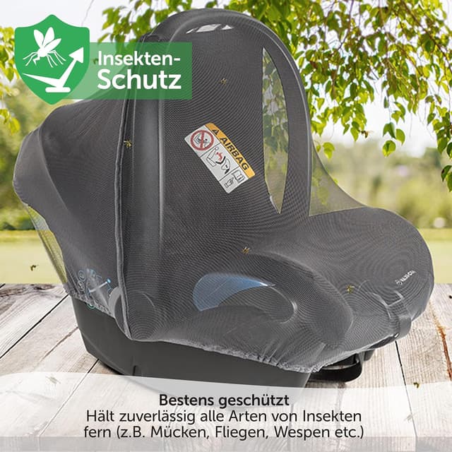 Detalle 2 de Zamboo Insektenschutz Babyschale mit Mückennetz