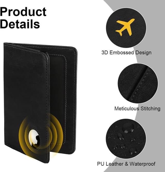 Thumbnail 3 de AOOSU Reisepasshülle Airtag Halter