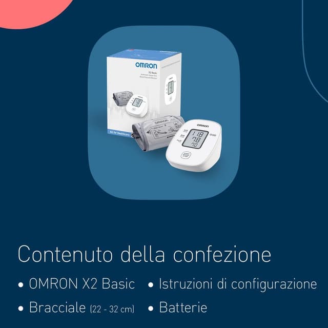 Thumbnail 5 de OMRON X2 Basic misuratore pressione 22-32 cm 📋