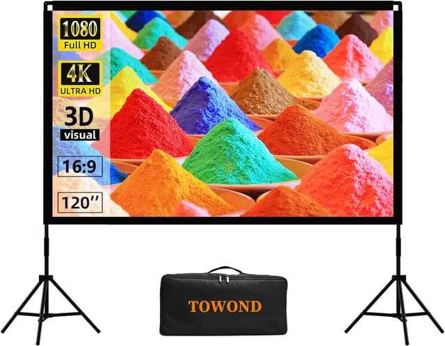 Detalle de Towond 120 inch Projector Screen with Stand