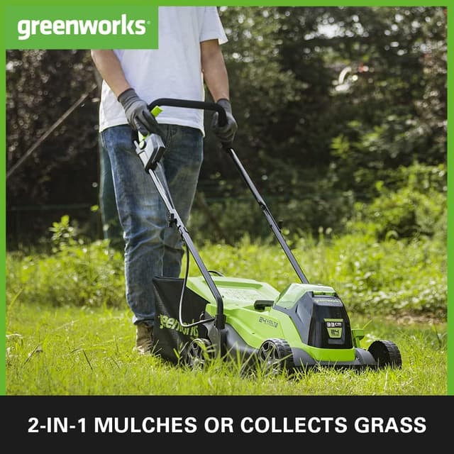 Detalle de Greenworks Tools Tosaerba elettrico 24V 33 cm 30L