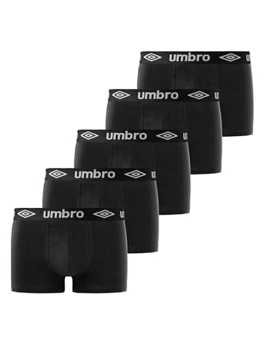 Detalle de Umbro pack de 5 calzoncillos de hombre en algodón liso (cintura elástica)