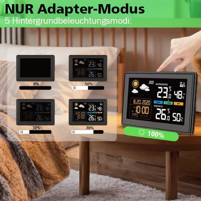 Thumbnail 3 de 2025 Version 5,9 Zoll Wetterstation mit Farbdisplay