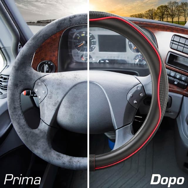 Thumbnail 5 de Upgrade4cars Coprivolante 44-46 cm Rosso Nero