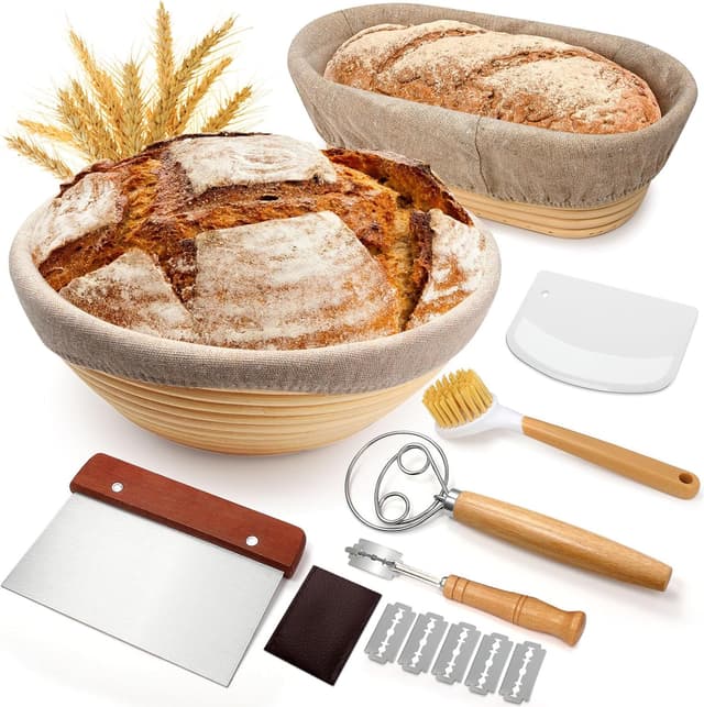 Imagen de Sourdough Proofing Basket Set 10" 🥖 en OfertitasTOP