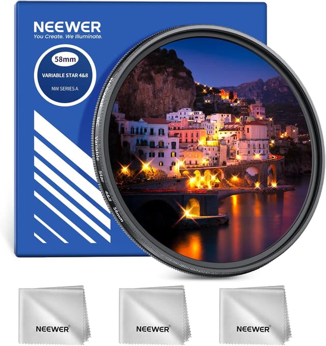 Detalle de NEEWER 58mm star filter for night shots