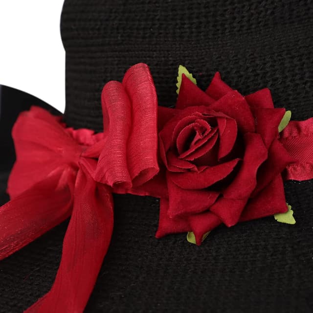 Thumbnail 4 de HKSICHENGKEJIUK Witch Hat With Rose Bow
