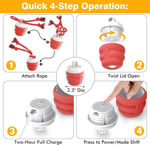 Thumbnail 3 de FLERDMAU Interactive Dog Ball 2h Rechargeable