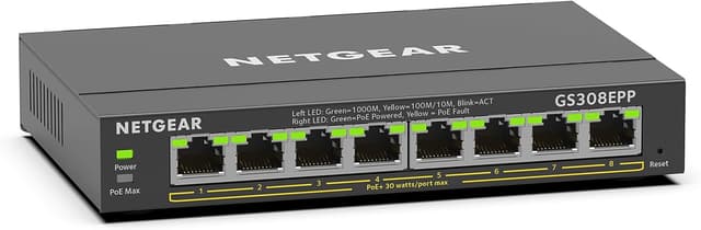 Detalle 2 de NETGEAR GS308 8‑Port Gigabit Switch 📡