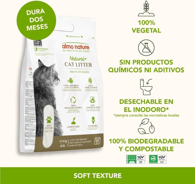Detalle 2 de Almo Nature Soft Texture Arena aglomerante 4,54 kg 🐱