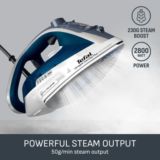 Detalle de Tefal Ultraglide Plus Steam Iron FV5879G2 (2800W) with Durilium non-stick soleplate