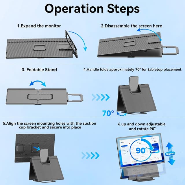 Detalle de Siaviala Newest 24 inch 1080p Laptop Extender
