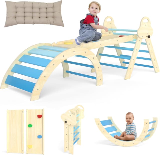 Imagen de Puecrof 7-in-1 Montessori Kletterdreieck en OfertitasTOP
