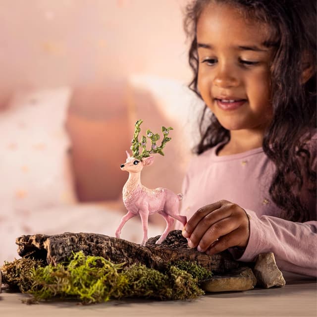 Detalle de Schleich Bayala Magischer Hirsch 70793 (9 x 6 x 14 cm) – detailgetreue Figur ab 5 Jahren