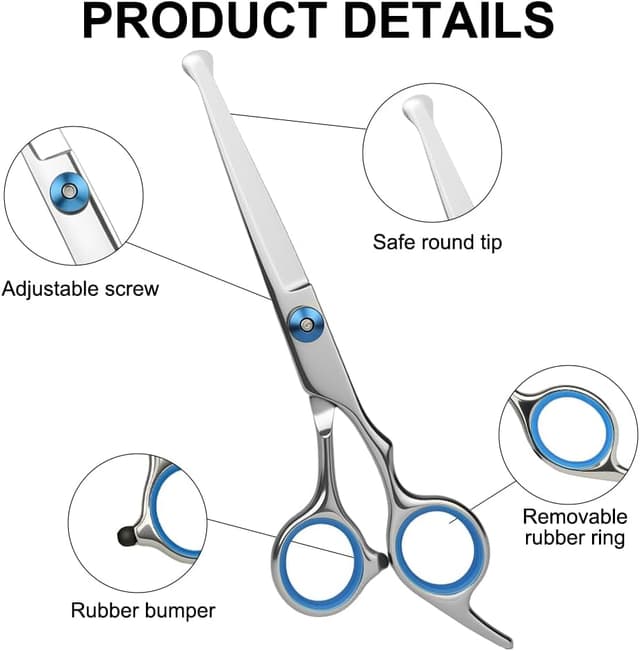 Detalle de AYBUY Hundeschere mit runder Spitze