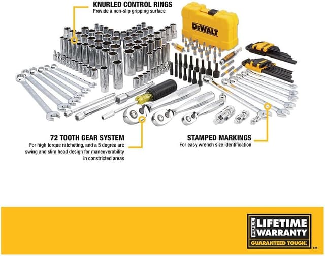 Thumbnail 1 de DEWALT DWMT73803 mechanic tool kit 168 pcs
