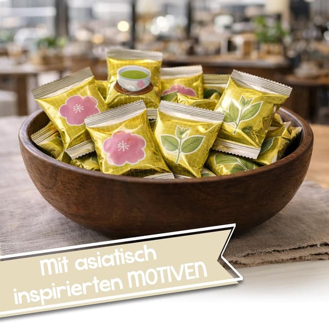 Detalle 2 de Matcha Glückskekse 12er Pack von FOOD crew