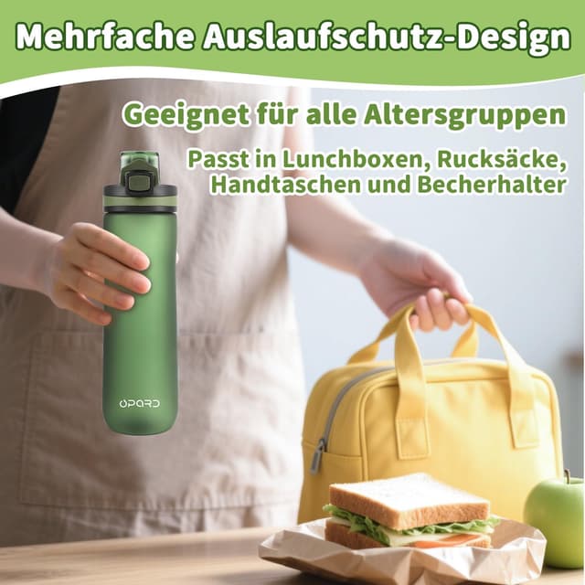 Detalle de Opard Trinkflasche Sport 600 ml für Kinder