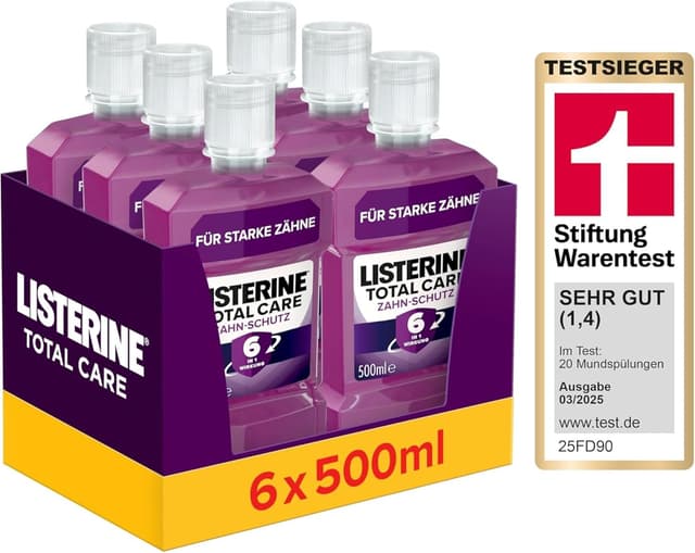 Imagen de LISTERINE Total Care Mundspülung 6×500 ml für Kariesschutz 🦷 en OfertitasTOP