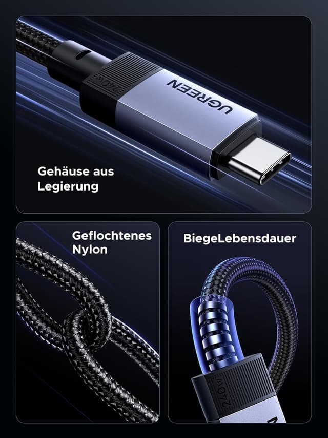 Thumbnail 5 de UGREEN USB C Kabel USB4 40 Gbps, 1 m