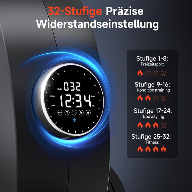 Thumbnail 2 de Wenoker Rudergerät 32 Stufen Widerstand mit App