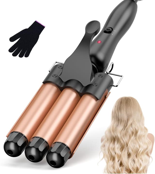 Detalle de BESTOPE RAY 25mm 3‑Barrel Hair Waver